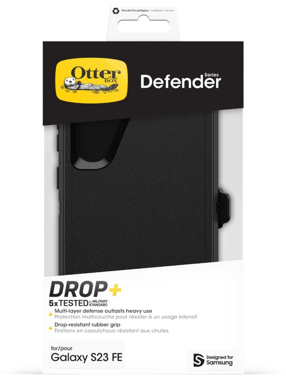 OtterBox Galaxy S23 FE Defender Series Cases, Rugged & Durable, with Port Protec